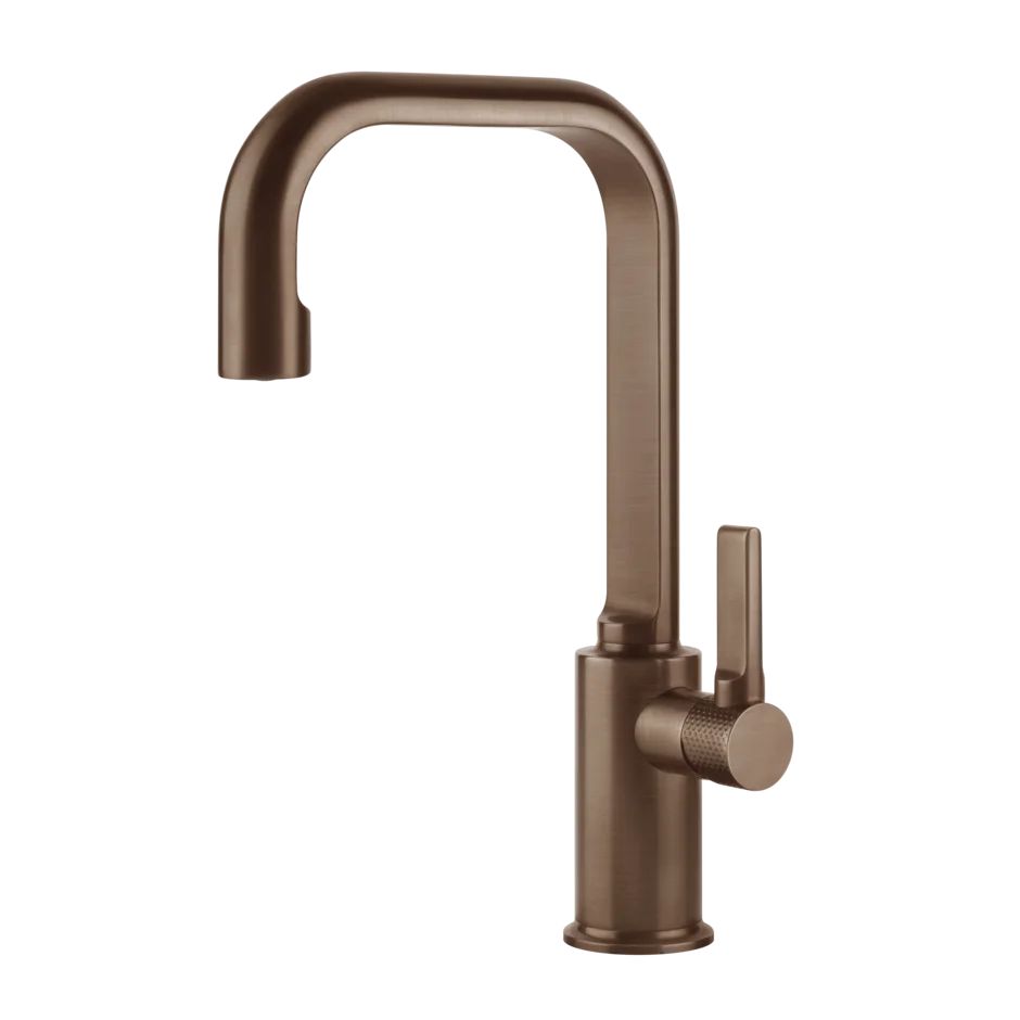 Змішувач для умивальника Gessi Inciso висока, Copper Bruched PVD (58006708) - Фото 1
