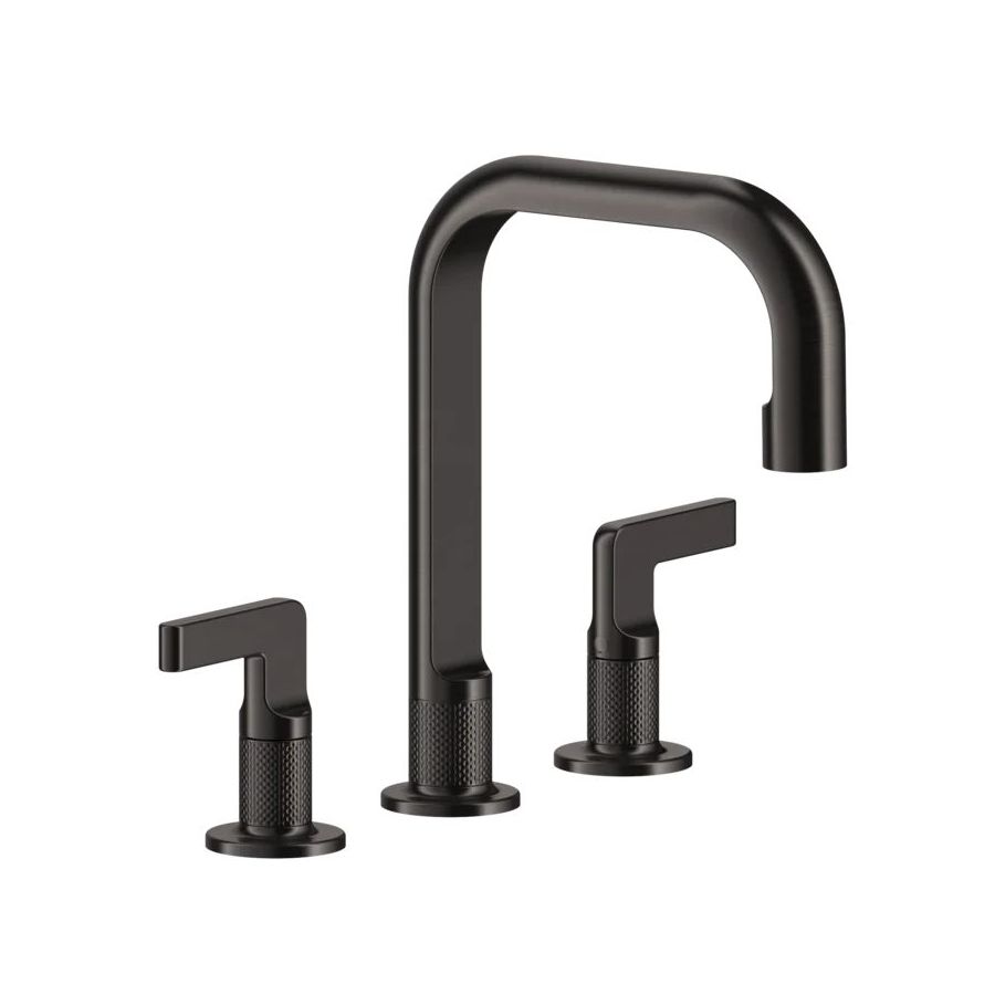 Смеситель для умывальника Gessi Inciso средний, Black Metal Bruched PVD (58014707) - Фото 1