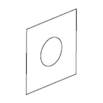 Накладка квадратна для Intimixe GRB 60х60, хром (00145004) - Фото №1