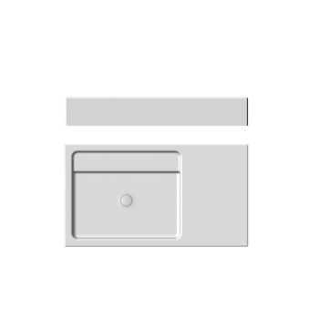 Умивальник підвісний Nic Design Elen 120 чаша зліва,… - Фото №1