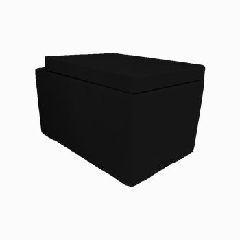 Унитаз подвесной Nic Design Cool 34х52х26 см, черный глянец (003242008)