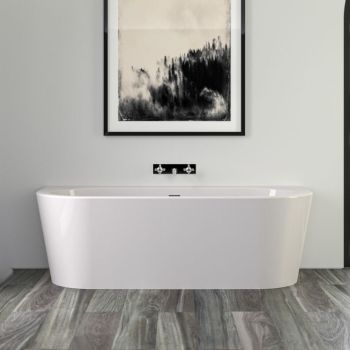 Ванна акрилова Knief Wall 180x80, щілинний перелив,… - Фото №1