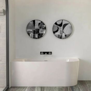 Ванна акриловая угловая Knief Chill 180 R 180x80x60, перелив Slot overflow, белый глянцевый (01022WGWG6SCR)