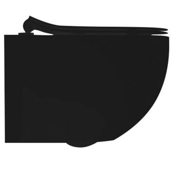 Унитаз подвесной AXA Glomp Norim безободковый, черный… - Фото №1