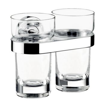 Склянка для зубних щіток подвійна підвісна Emco Polo,… - Фото №1