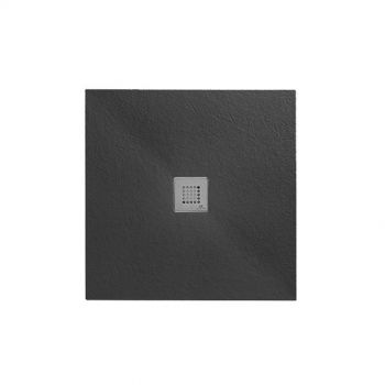 Душевой поддон квадратный Noken SLATE 90x90х3h, черный… - Фото №1