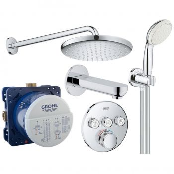 Комплект для ванны/душа Grohe Grohtherm SmartControl с Tempesta, хром (UA26416SC2)