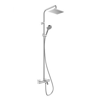Душевая система Hansgrohe Vernis Shape Showerpipe 230 1jet с термостатом для ванны, хром (26284000)