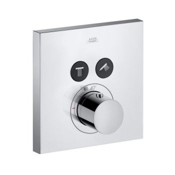 Термостат для душа Axor Shower Select square на 2 режима, хром (36715000)