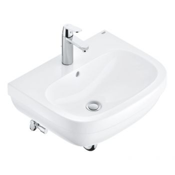 Набор для ванной Grohe: раковина Euro 60, смеситель Eurosmart Cosmopolitain, сифон, вентили (39642000)