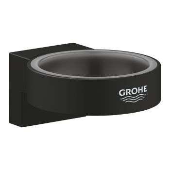 Тримач для склянки та мильниці Grohe Selection, чорний матовий (41217KF0)