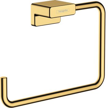 Полотенцедержатель - кольцо Hansgrohe AddStoris, Polished Gold Optic (41754990)