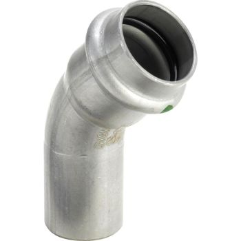 Отвод Viega Sanpress Inox, d=35 мм, 45°, с контуром… - Фото №1