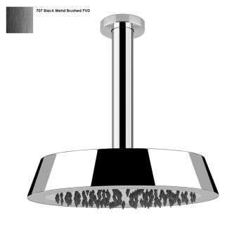 Верхній душ Gessi Cono, стельовий, Black Metal Bruched… - Фото №1