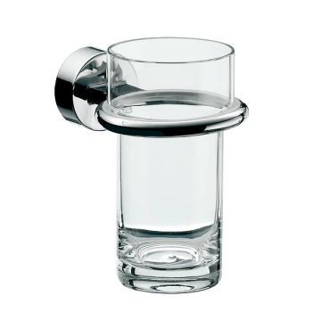 Склянка для зубних щіток Emco Rondo 2, хром/скло (4520… - Фото №1
