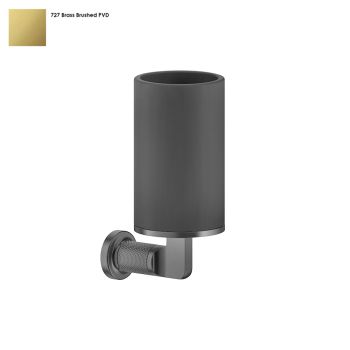 Склянка Gessi Inciso, настінна, чорна, Bruched Brass PVD (58508727)
