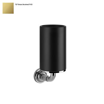 Склянка Gessi Venti 20, настінна, чорна, Bruched Brass… - Фото №1