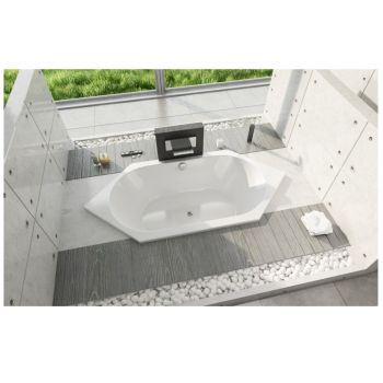 Ванна шестикутна Duravit D-Code 190х90см, варіант, що вбудовується, білий (700138000000000)