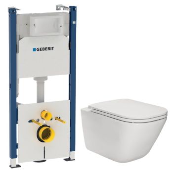 Комплект унитаза подвесного Roca Gap Clean Rim с крышкой… - Фото №1