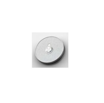Электрический коннектор Emmesteel круглая кнопка on-off, Brushed inox (AS450S)