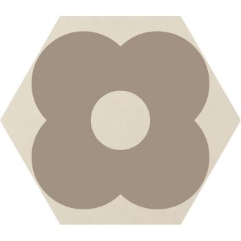 Керамогранит Ornamenta Corebasics Petals Ivory Hexagon… - Фото №1