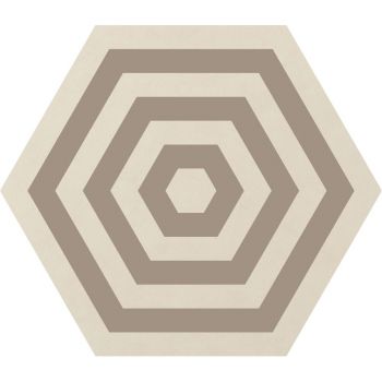 Керамограніт Ornamenta Corebasics Target Ivory Hexagon… - Фото №1