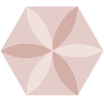 Керамограніт Ornamenta Electra Flower Rose Hexagon… - Фото №1