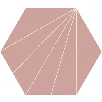 Керамогранит Ornamenta Electra Ray Rose Hexagon D40… - Фото №1