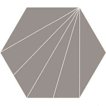 Керамограніт Ornamenta Electra Ray Taupe Hexagon D40… - Фото №1