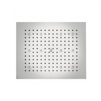 Душова лійка BOSSINI DREAM-RECTANGULAR 12 LED RGB для підвісної стелі 57x47сm, mat white (H37455000045016)
