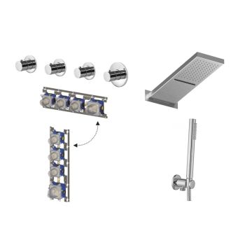 Душевая система скрытого монтажа Paffoni Modular Box,… - Фото №1