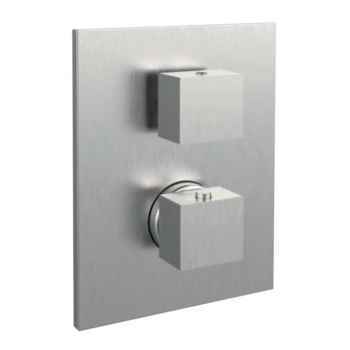 Термостат для душу Paffoni Level, 1 споживач, Steel looking (LEQ513ST_M)