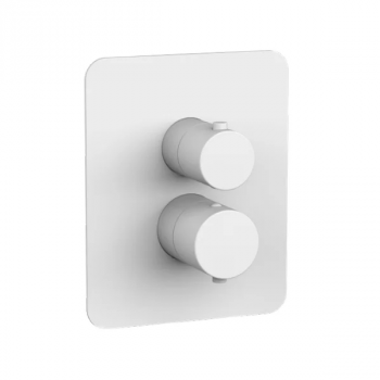 Термостатический смеситель для душа Paffoni Light на 2 потребителя, для PBOX 001, Bianco Opaco (LIQBOX516BO)