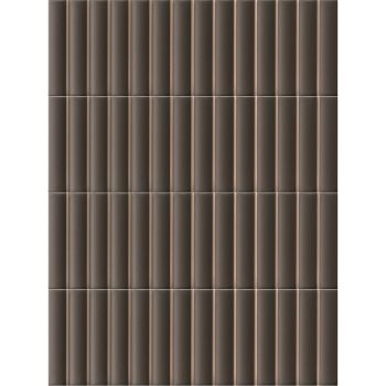 Плитка Terratinta Micro 3D Forms Fluted Coffee 10х30… - Фото №1