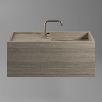 Умивальник підвісний Luxestone 110x40x50 см з керамограніту… - Фото №1