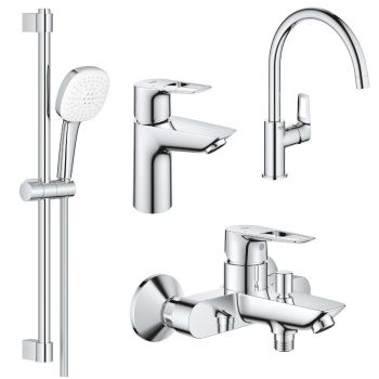 Комплект змішувачів Grohe BauLoop New 4 в 1 для ванної… - Фото №1