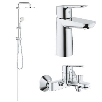 Набор смесителей для душа Grohe BauEdge, хром (UA12336TS0) - Фото №1