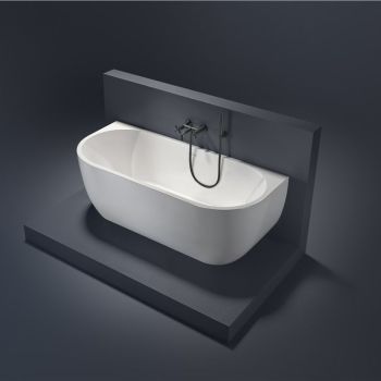 Ванна акрилова Treesse Iside 170x75 пристінна, біла глянсова (V907BL)