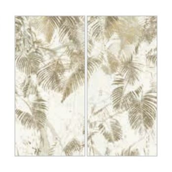 Керамогранит Fiandre Design your slabs Ferns Forest Gold Composizione Nature, 2 шт 300x150 Luc 6 мм (Y4TP00D330006)