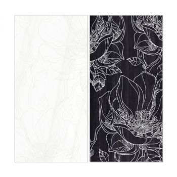 Керамогранит Fiandre Design your slabs Magnolia White Composizione Nature, 2 шт 300x150 Luc 6 мм (Y4UG00D330006)