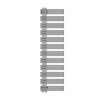Полотенцесушитель електричний Zehnder Yucca Asym 1329х378 300 Вт, білий RAL 9016 (YAER-130-40/GD RAL 9016)