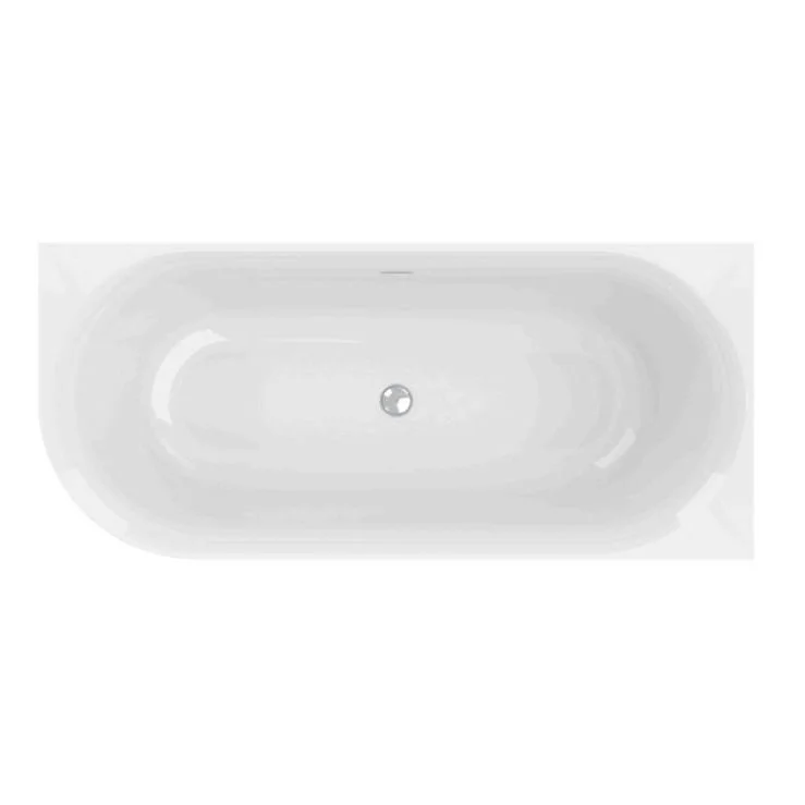 Ванна акриловая угловая Knief Chill 170 L 170x75x60, slot overflow перелив, click-clack, белый матовый (01017WMWM6SWM) - Фото 3