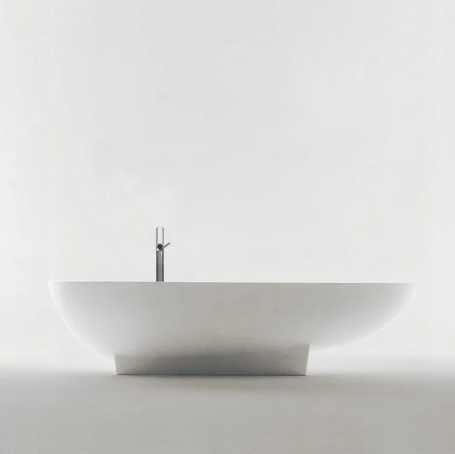 Ванна из искусственного камня Agape Spoon 181.5x98.5x44 см отдельностоящая, белый (AVAS0901ZZ) - Фото 2