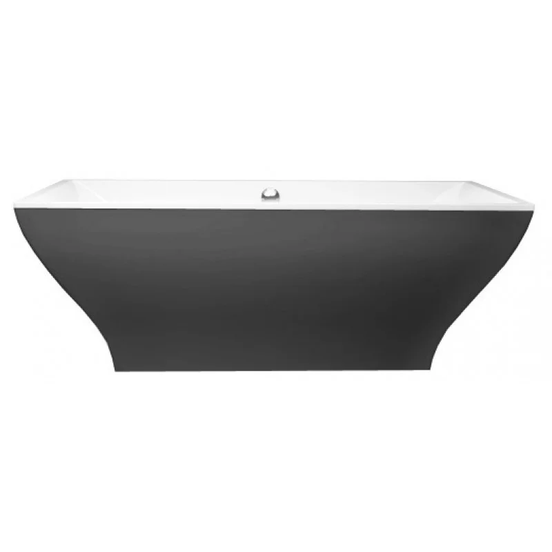 Ванна квариловая Villeroy & Boch La Belle 180x80 отдельностоящая, панель черная (UBQ180LAB2PDV-RW) - Фото 2