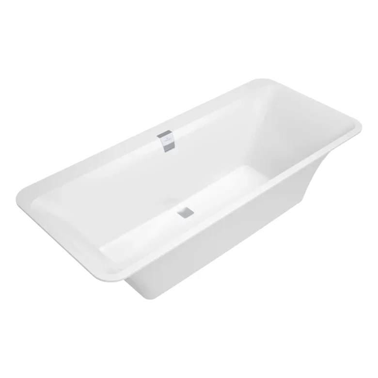 Ванна кварилова Villeroy & Boch Squaro Edge 12 180x80, білий (UBQ180SQE7DV-01) - Фото 3