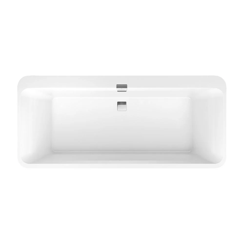 Ванна кварилова Villeroy & Boch Squaro Edge 12 180x80, білий (UBQ180SQE7DV-01) - Фото 2