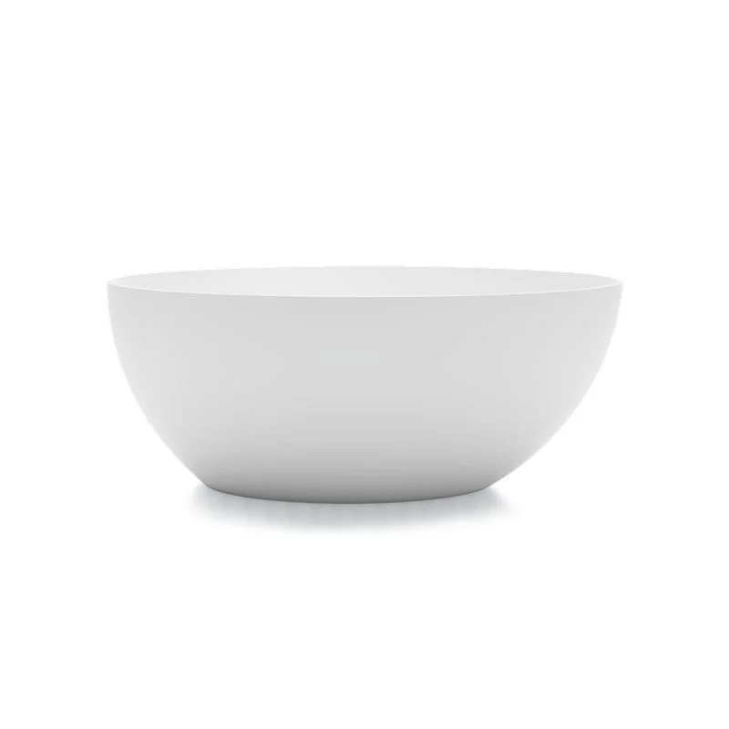 Ванна зі штучного каменю Treesse Bali 160x85x62h, біла глянсова (V026BL) - Фото 2