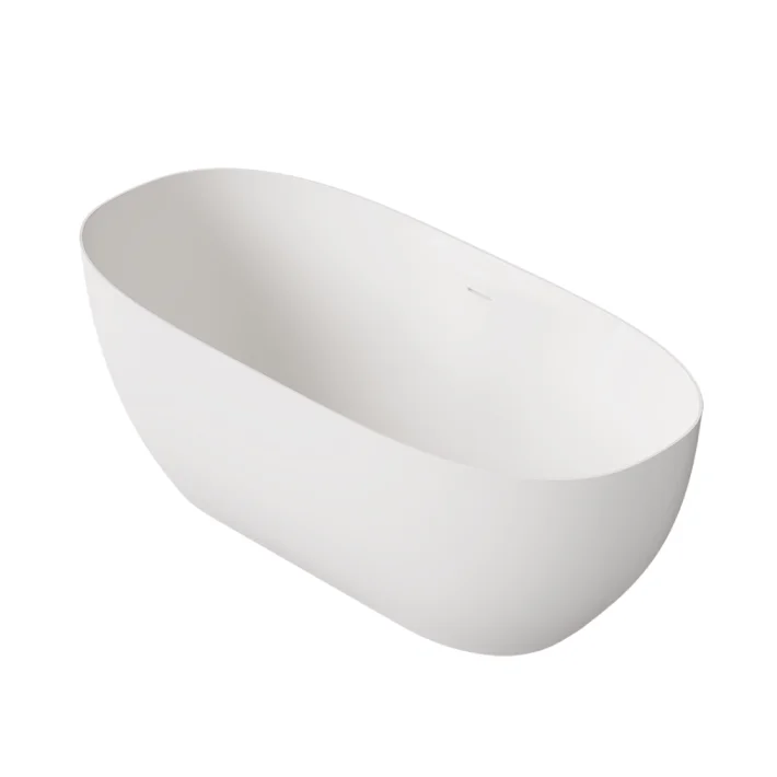 Ванна из композитного материала Alice SELMA 170x76xh52 Crystalplant, отдельностоящая, White (VASE17076OP) - Фото 2