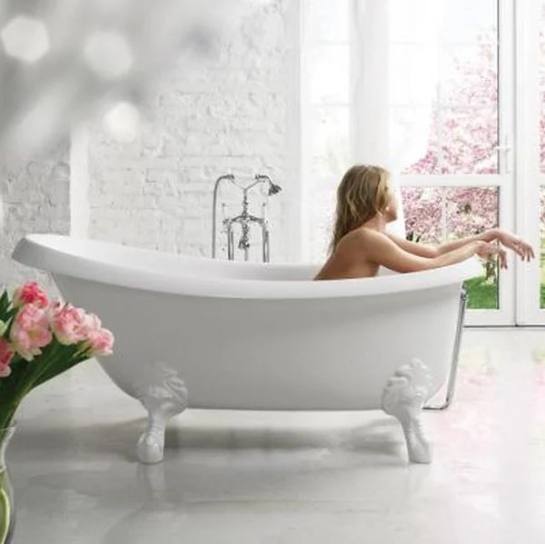 Ванна из искусственного камня PAA VICTORIA 170х83 ножки ANTICA