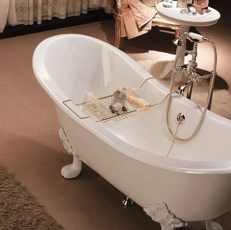 Ванна чугунная Gaia Antique отдельностоящая 180x77x79, белый (VRG1940BI) - Фото 3